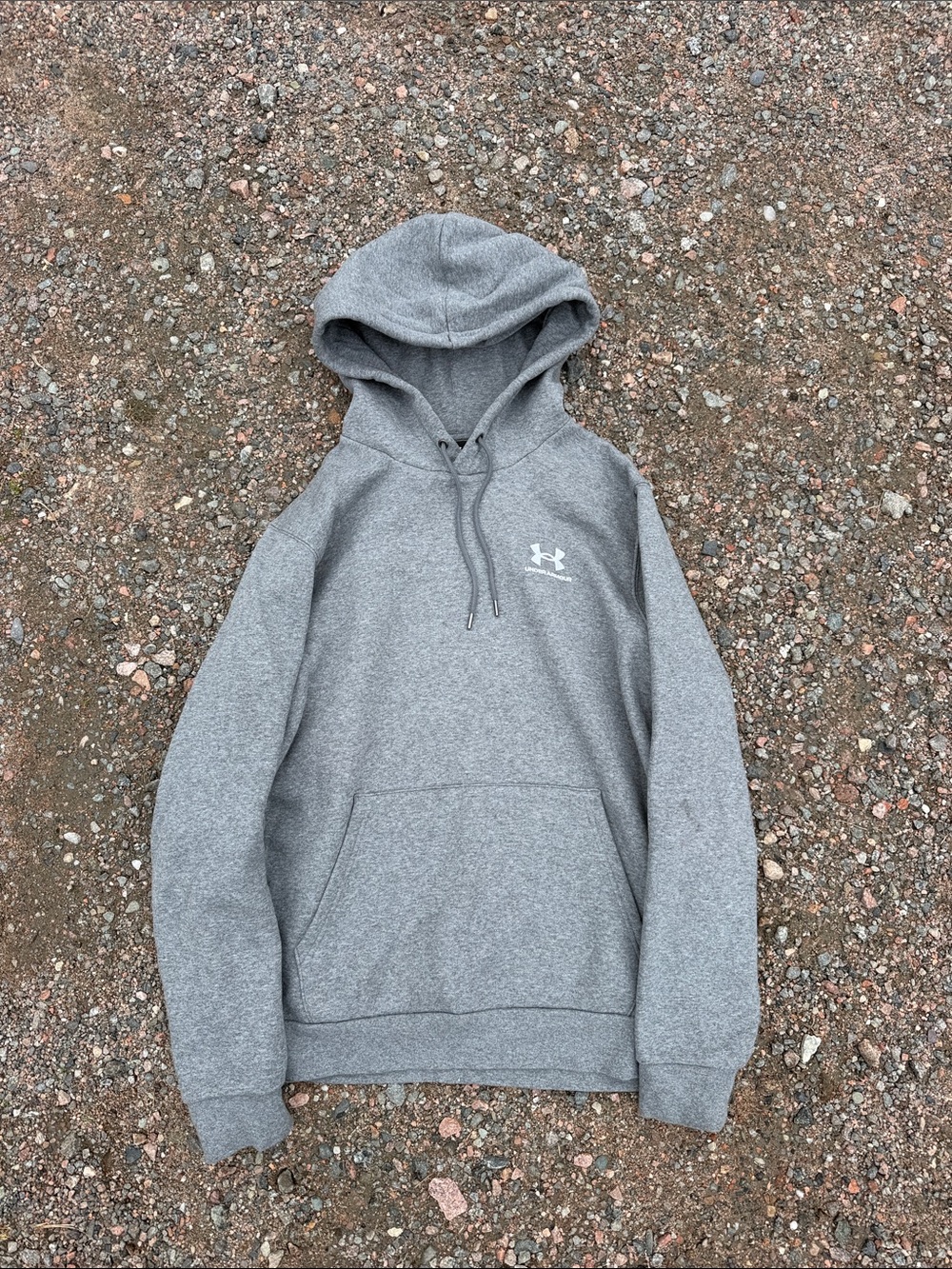 Under Armour Men's Gray Hooded Pullover Sweatshirt